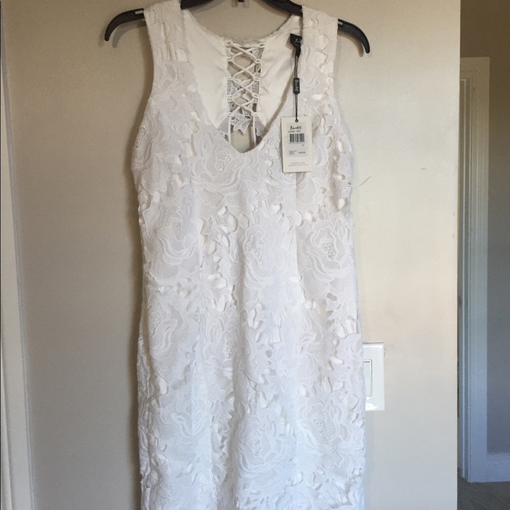 Bardot white lace dress - Picture 4 of 7